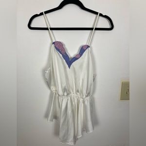 1970s Victoria’s Secret Lingerie White & Purple